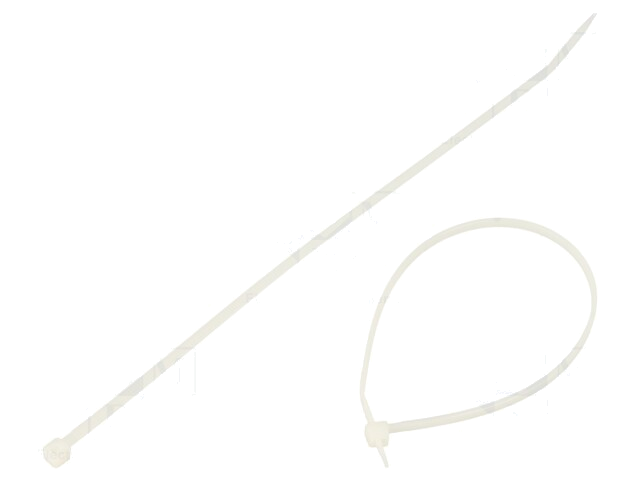 Kabelbinder; L: 203mm; W: 2,5mm; polyamide; 80N; natuurlijk Kabelbinder; L: 203mm; W: 2,5mm; polyamide; 80N; natuurlijk